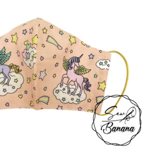 unicorn salmon face mask