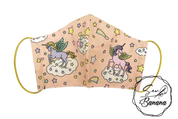 unicorn salmon face mask