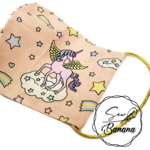 unicorn salmon face mask