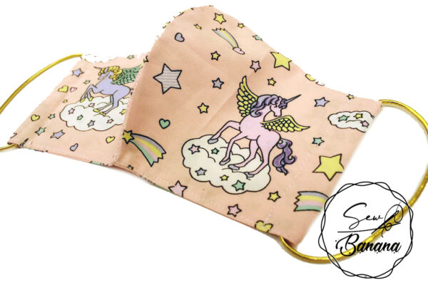 unicorn salmon face mask