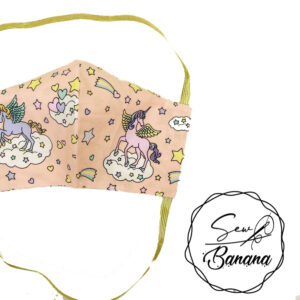unicorn salmon face mask