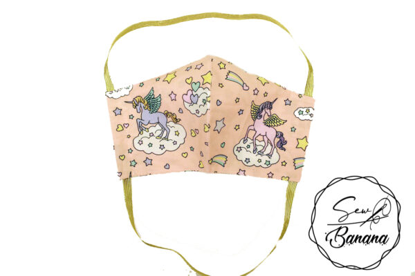 unicorn salmon face mask