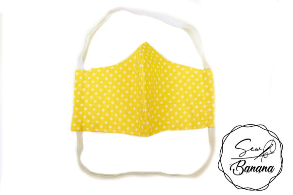 yellow dots face mask