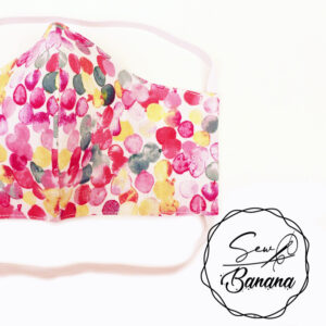 rainbow dots face mask