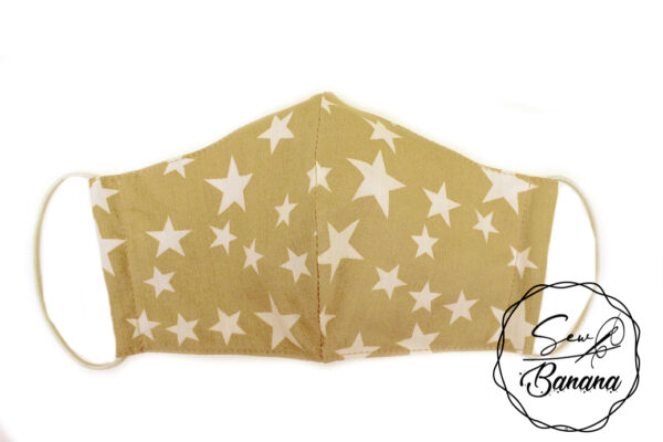 beige star face mask