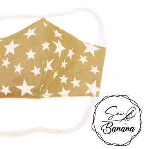 beige star face mask