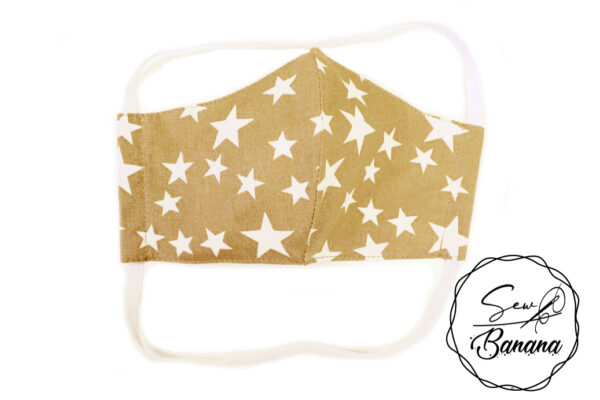 beige star face mask
