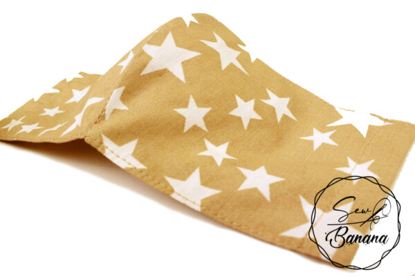 beige star face mask