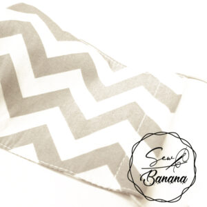 grey zigzag face mask