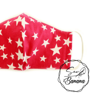 pink star face mask