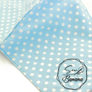 blue dots face mask