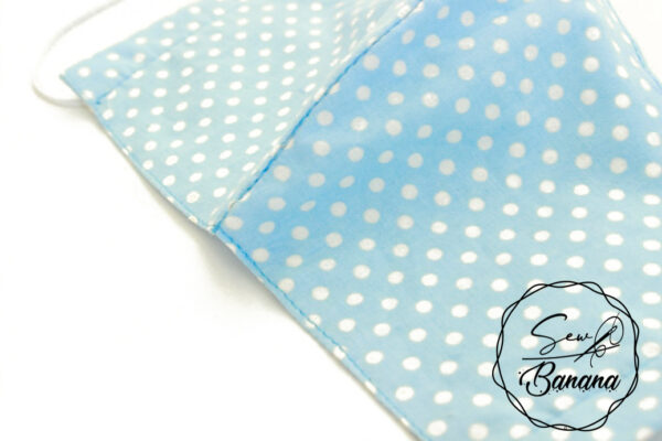 blue dots face mask