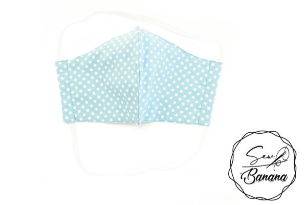blue dots face mask