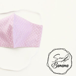light pink dots face mask