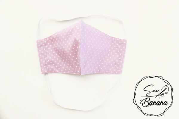 light pink dots face mask