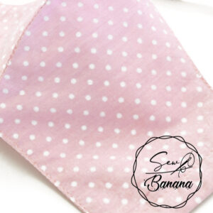 light pink dots face mask