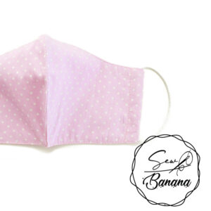 light pink dots face mask