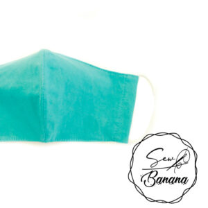 turquoise face mask