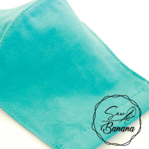turquoise face mask