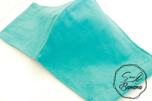 turquoise face mask