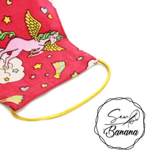 pink unicorn face mask
