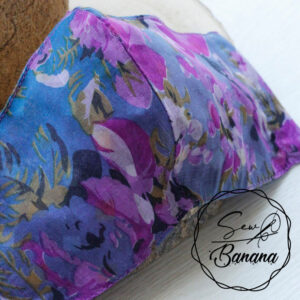 purple flower mask