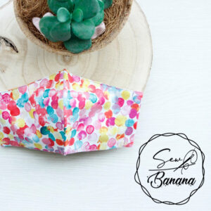 rainbow dots mask