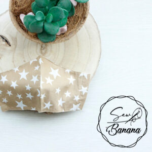 beige star mask