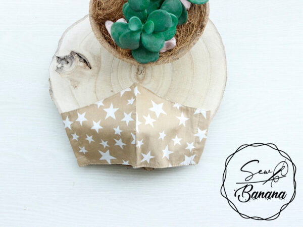 beige star mask