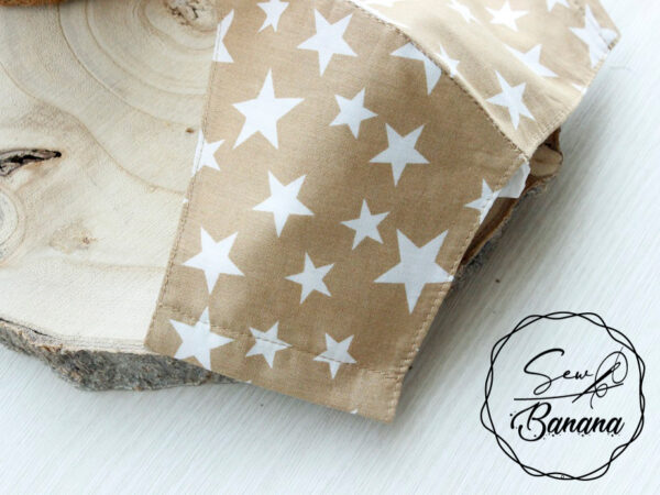 beige star mask