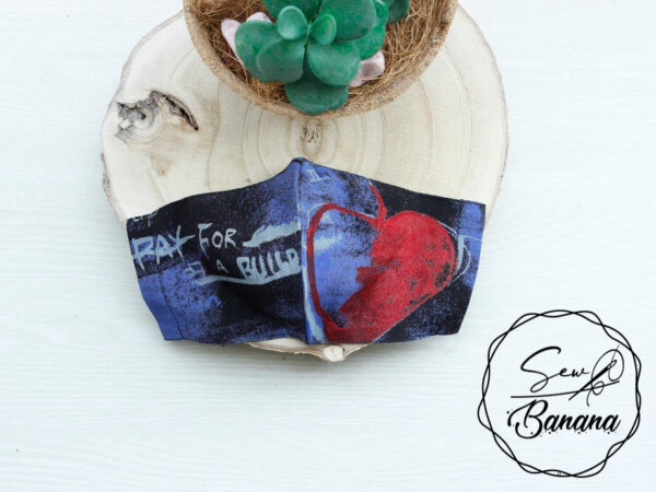 blue love mask