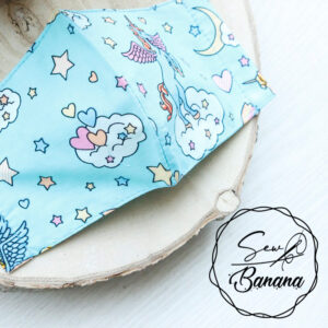 blue unicorn mask