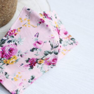 peach flower mask