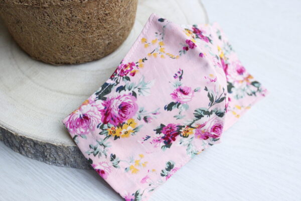 peach flower mask