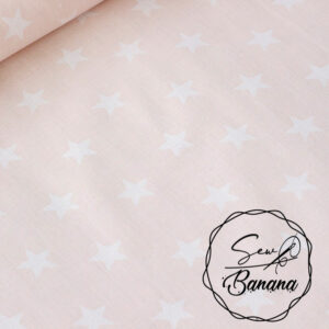 star fabric pink