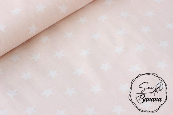 star fabric pink