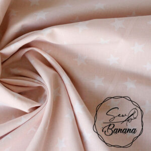 stars fabric pink