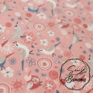 vintage birds pink