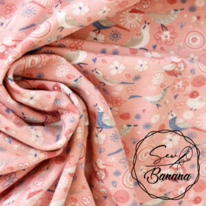 vintage birds pink
