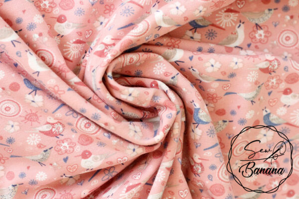 vintage birds pink