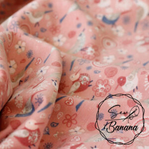 vintage birds pink