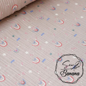 Rainbow love muslin