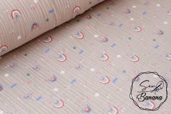 Rainbow love muslin