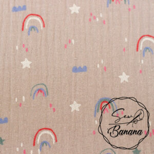 Rainbow love muslin