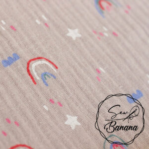 Rainbow love muslin