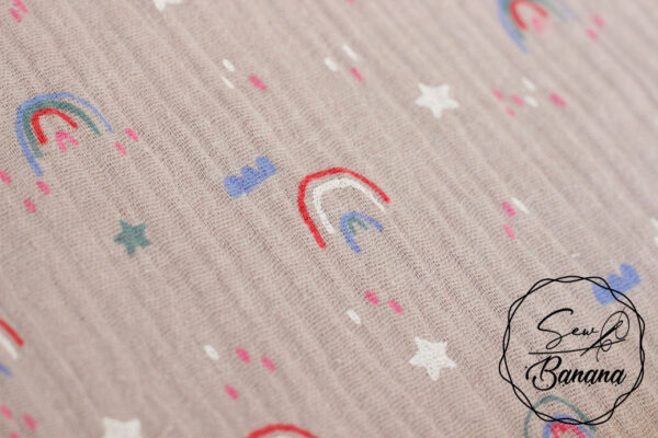 Rainbow love muslin
