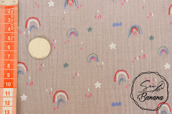 Rainbow love muslin