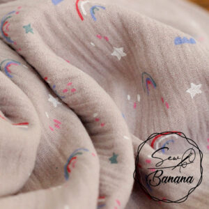 Rainbow love muslin