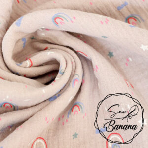 Rainbow love muslin