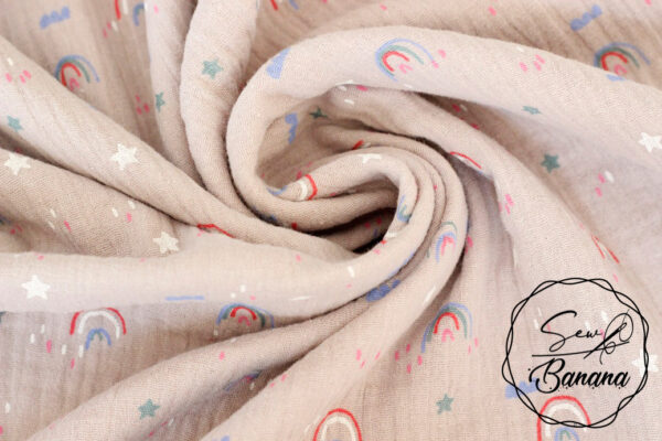 Rainbow love muslin